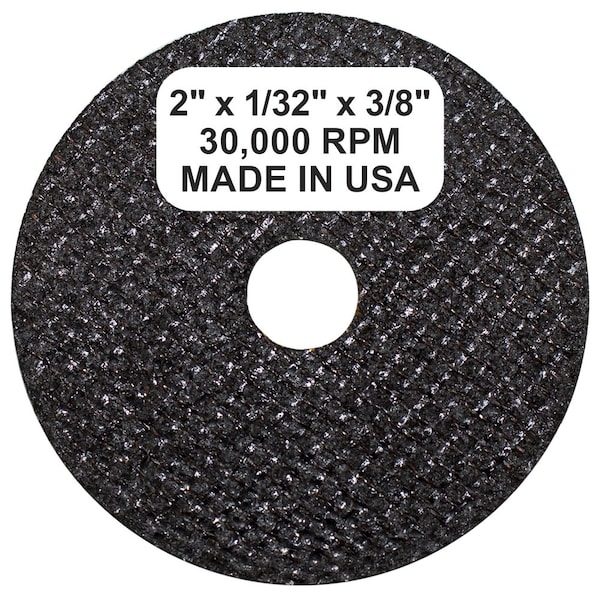 Shark Industries Cut-off Wheels, Type 1, 3 in Dia, 1/32 in Thick, 3/8 in Arbor Hole Size, Aluminum Oxide, 54 Grit 19 - main